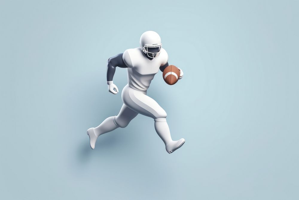 Profile icon football running helmet. 