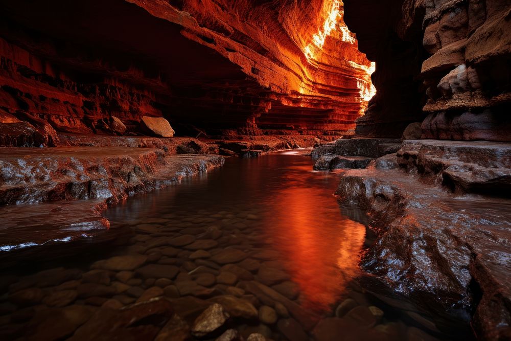 Cavern outdoors nature architecture. AI generated Image by rawpixel.