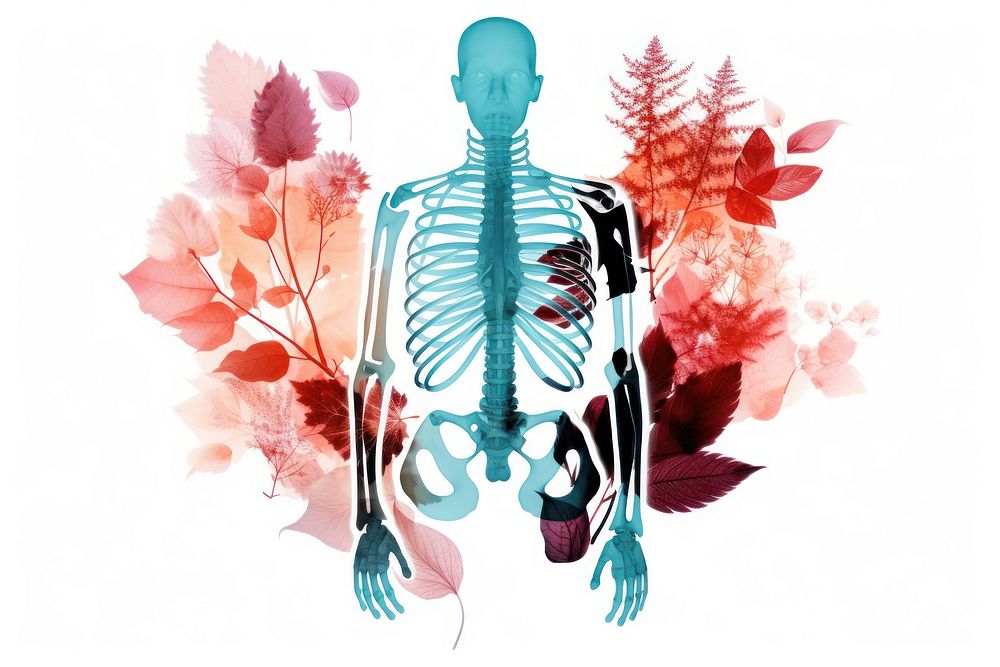 X-ray film adult white background creativity. AI generated Image by rawpixel.