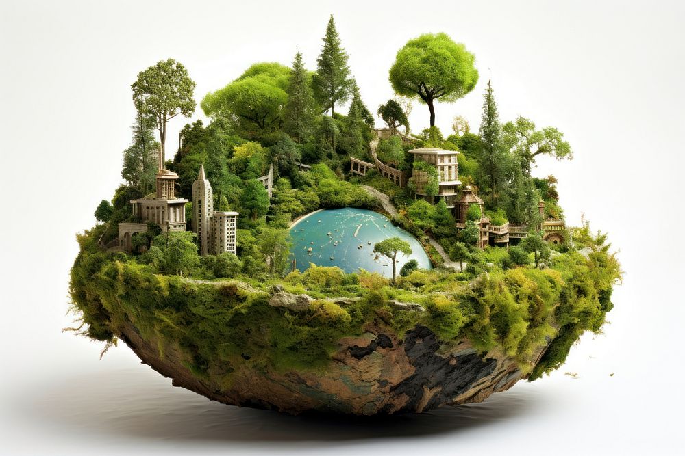 Earth environment architecture outdoors nature. AI generated Image by rawpixel.