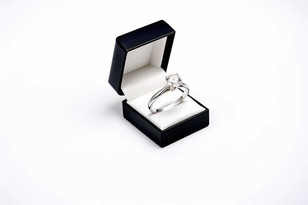 Ring engagement platinum jewelry. AI generated Image by rawpixel.