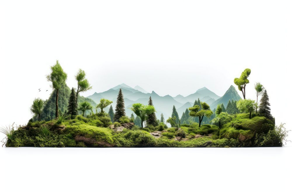 Natural environment vegetation wilderness landscape. AI generated Image by rawpixel.