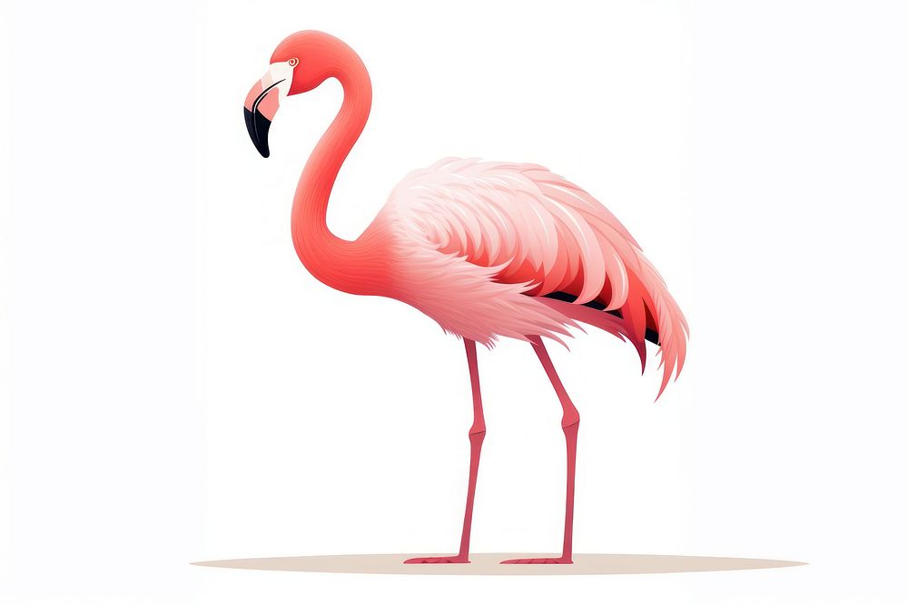 Wildlife flamingo animal bird. AI generated Image by rawpixel.