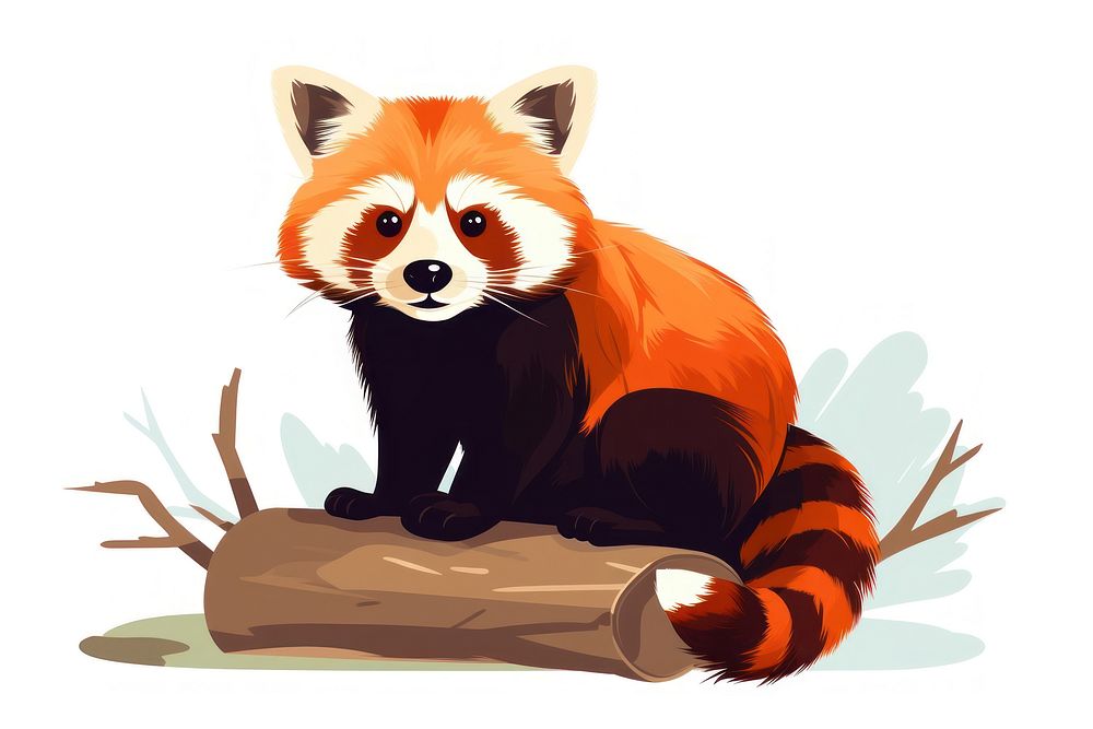 Red panda wildlife animal mammal. AI generated Image by rawpixel.