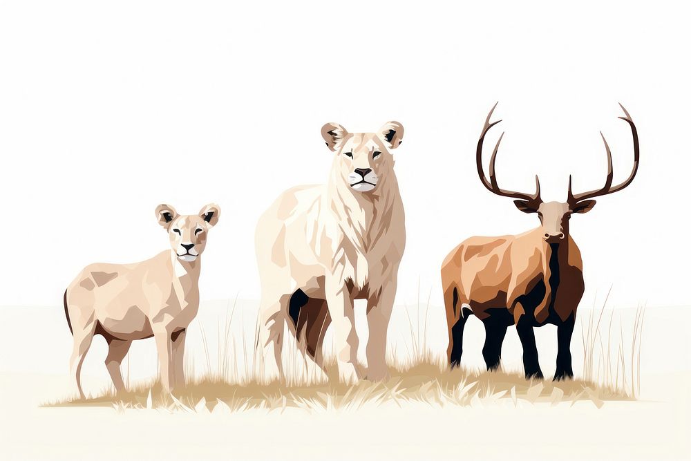 Wildlife livestock animal mammal. AI generated Image by rawpixel.