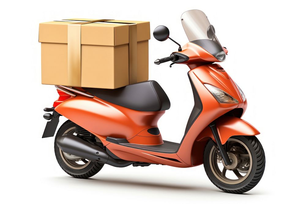 Motorcycle box cardboard vehicle. AI generated Image by rawpixel.