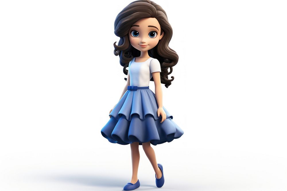 Dress figurine doll cute. AI generated Image by rawpixel.