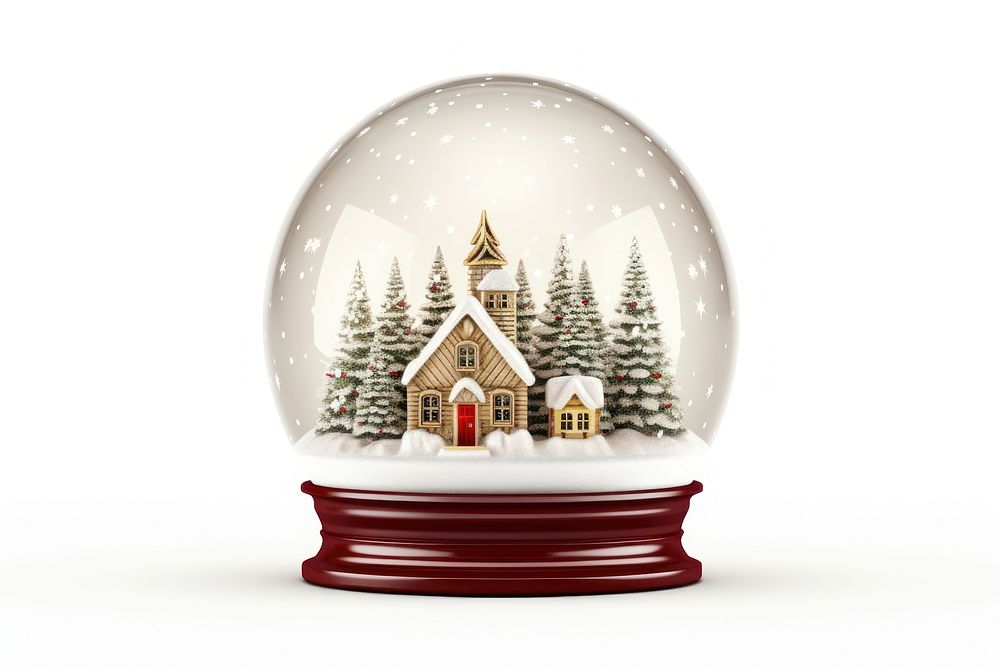 Christmas christmas glass snow. AI generated Image by rawpixel.