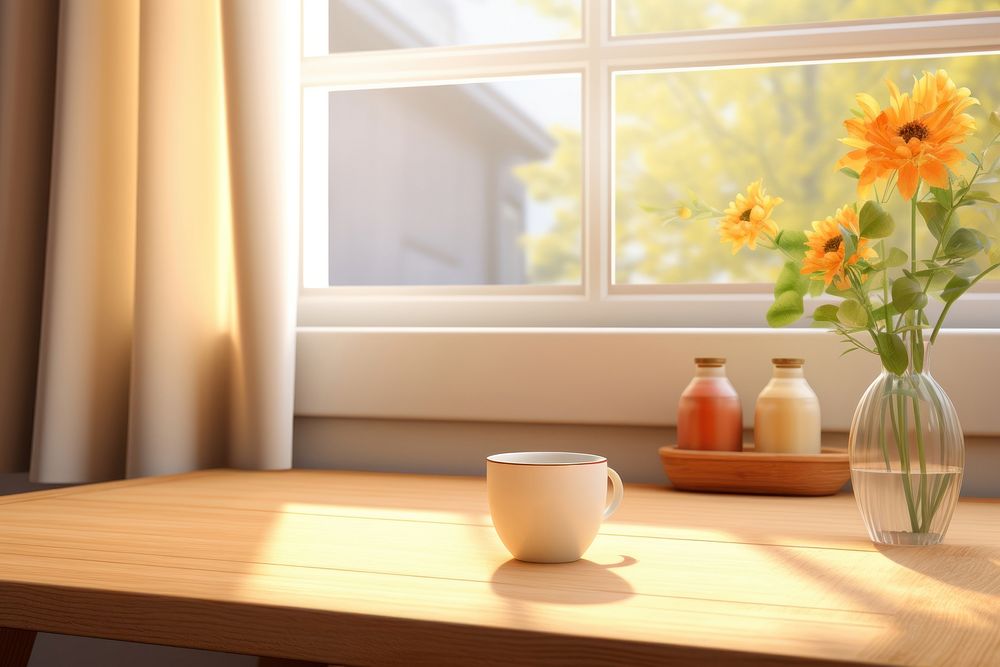 Window table windowsill furniture. 