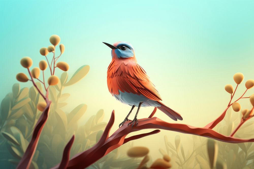 Bird outdoors animal nature. AI generated Image by rawpixel.