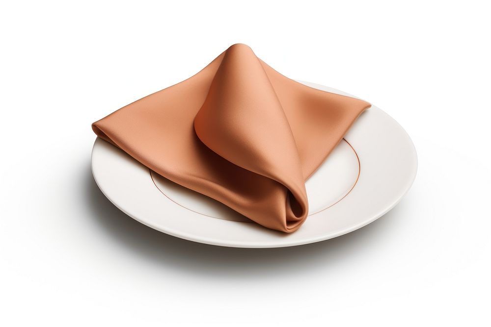 Napkin plate white background simplicity. AI generated Image by rawpixel.