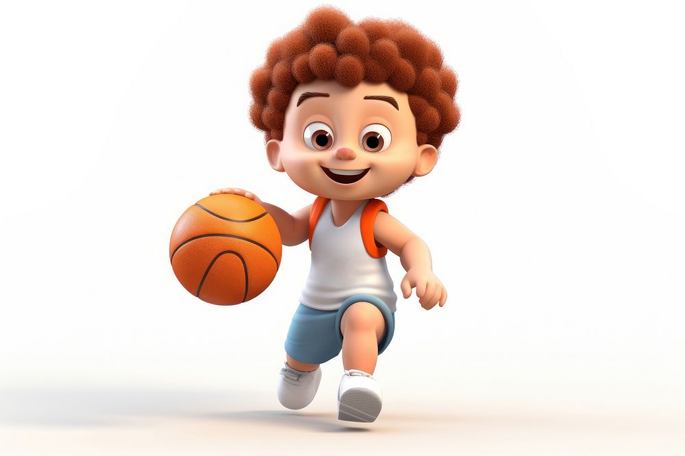 Basketball cartoon sports cute. AI generated Image by rawpixel.