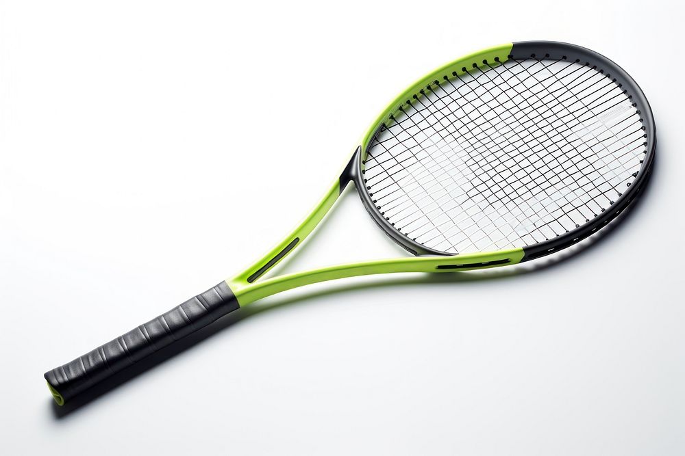 Tennis racket sports white background competition. AI generated Image by rawpixel.