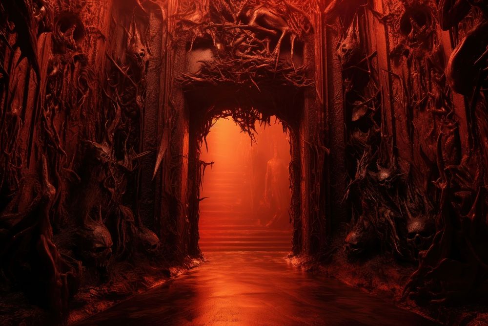 Hell nature backgrounds darkness. AI generated Image by rawpixel.