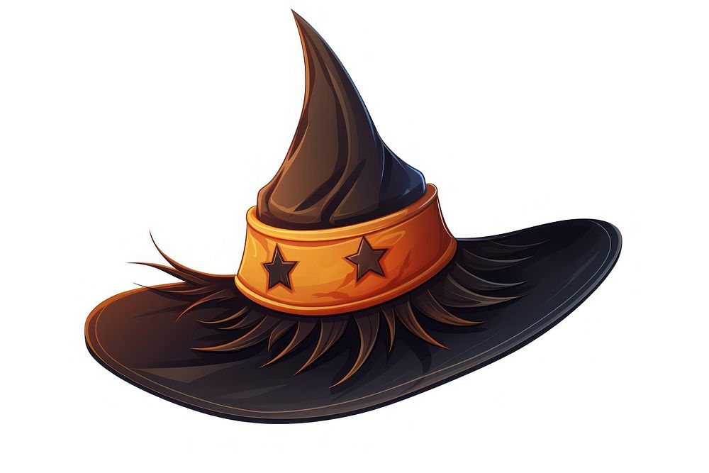 Witch hat white background celebration. AI generated Image by rawpixel.