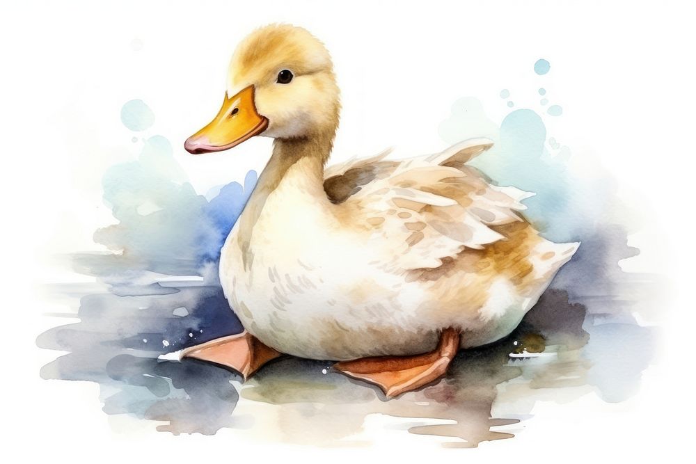 Animal duck cartoon bird. AI generated Image by rawpixel.