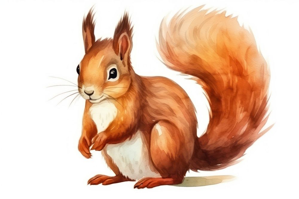 Animal squirrel cartoon rodent. AI generated Image by rawpixel.
