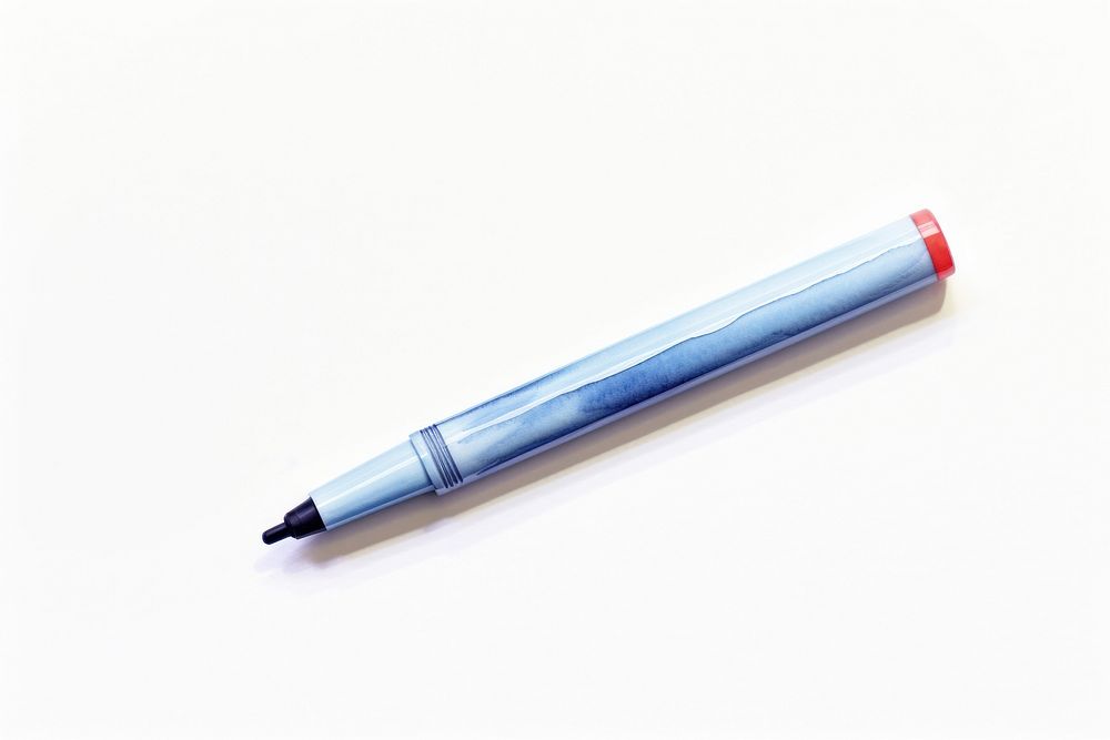 Marker pen white background pencil. AI generated Image by rawpixel.