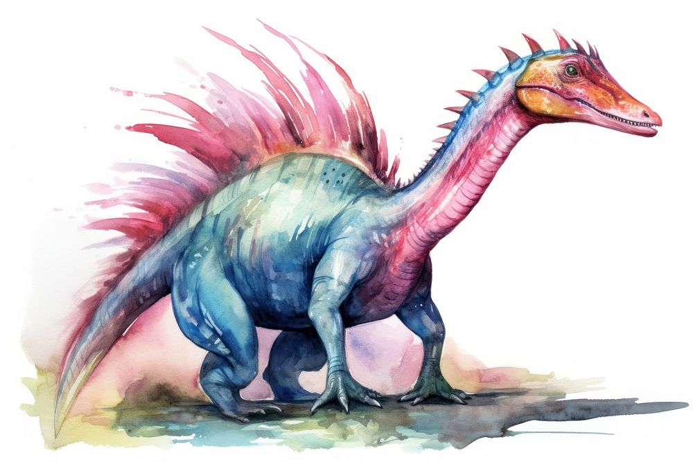 Dinosaur cartoon animal representation. 