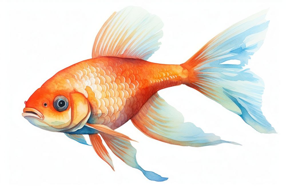 Animal fish goldfish cartoon. AI generated Image by rawpixel.