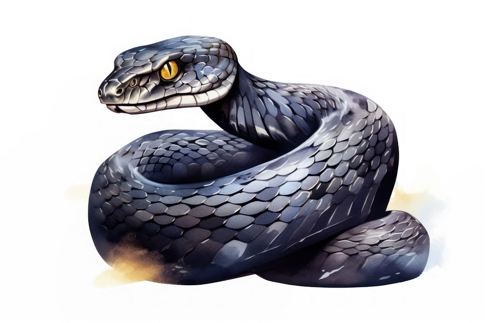 Snake reptile cartoon animal. AI generated Image by rawpixel.