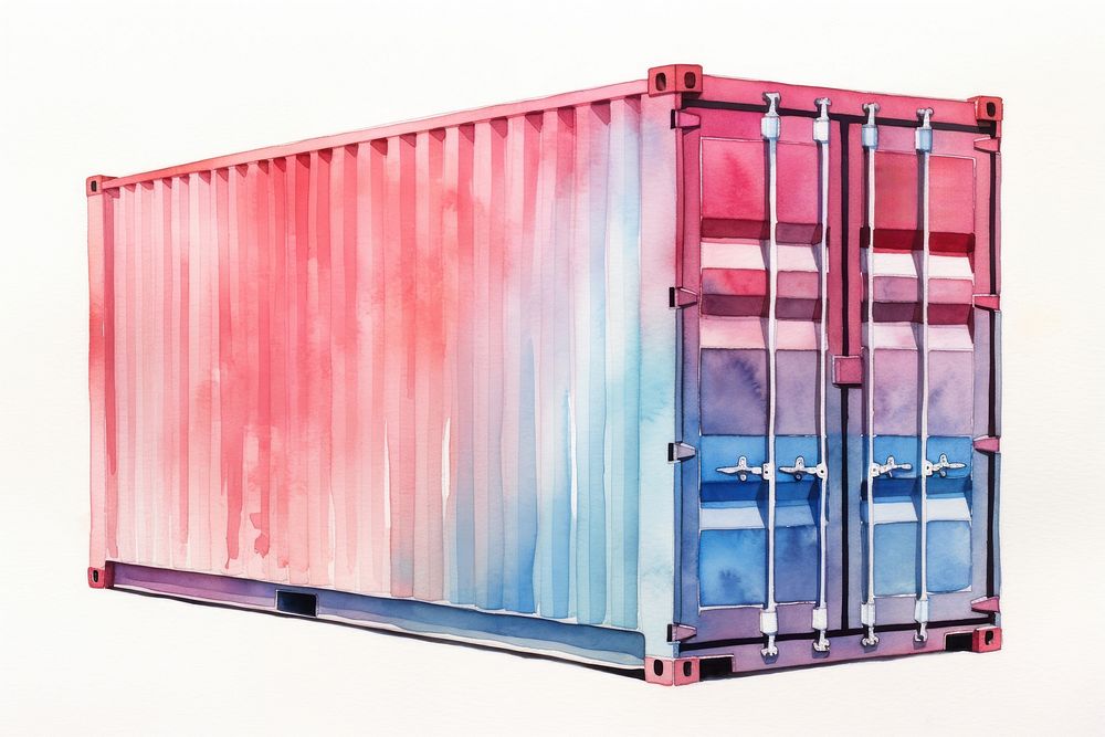 Container container white background architecture. AI generated Image by rawpixel.