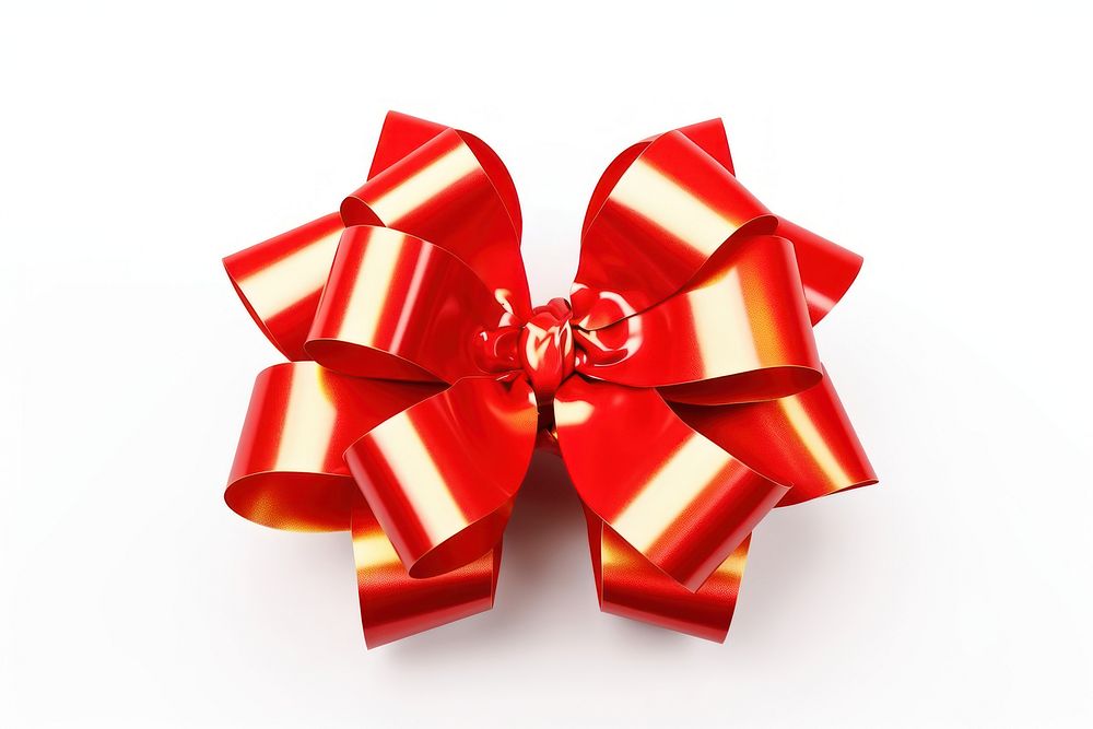 Gift bow box white background. AI generated Image by rawpixel.