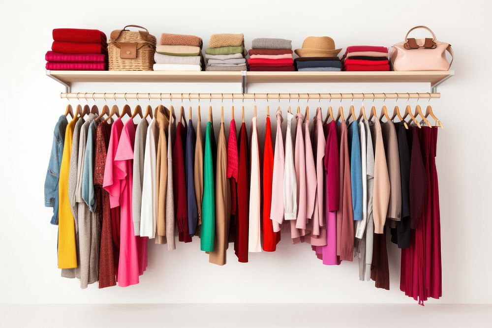 Clothes furniture closet shelf. AI generated Image by rawpixel.