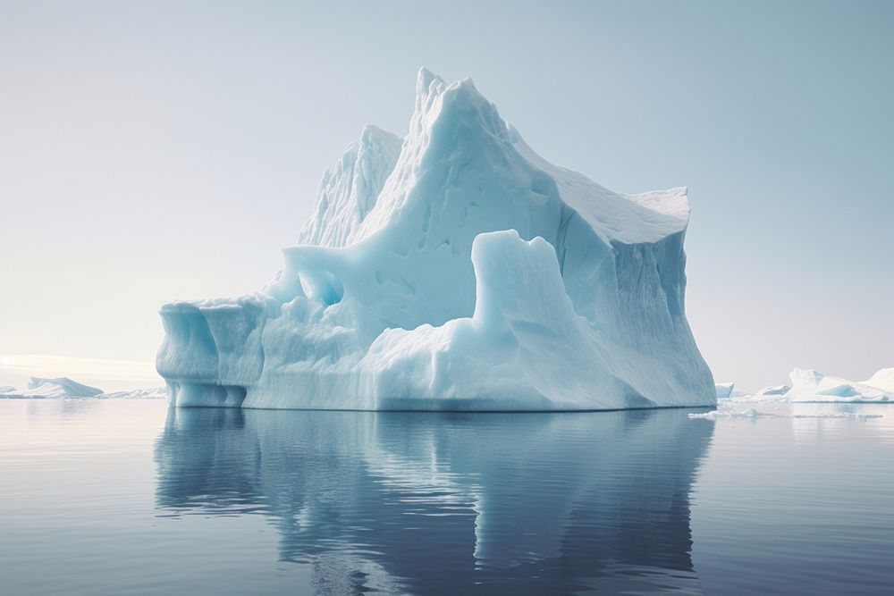 Iceberg outdoors nature winter. AI generated Image by rawpixel.