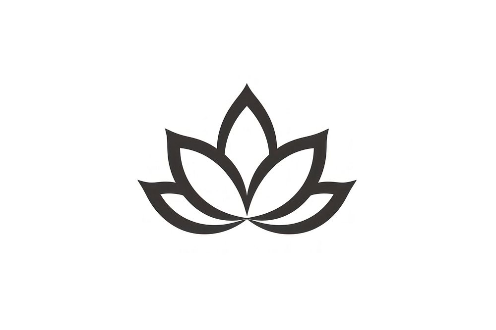 Lotus icon plant white leaf. AI generated Image by rawpixel.