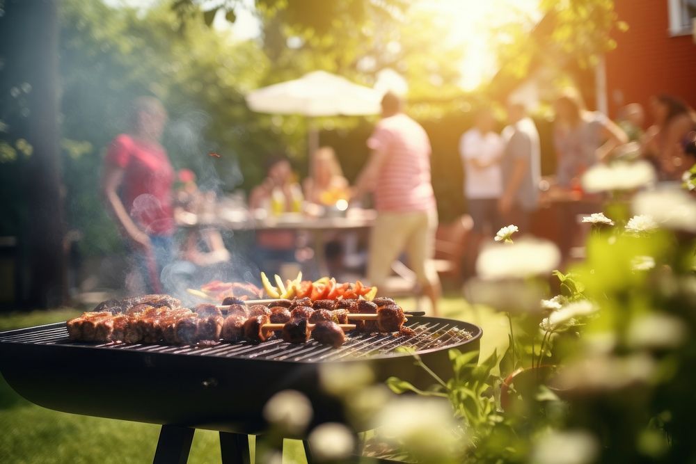 Barbecue grill barbecue grilling party. AI generated Image by rawpixel.