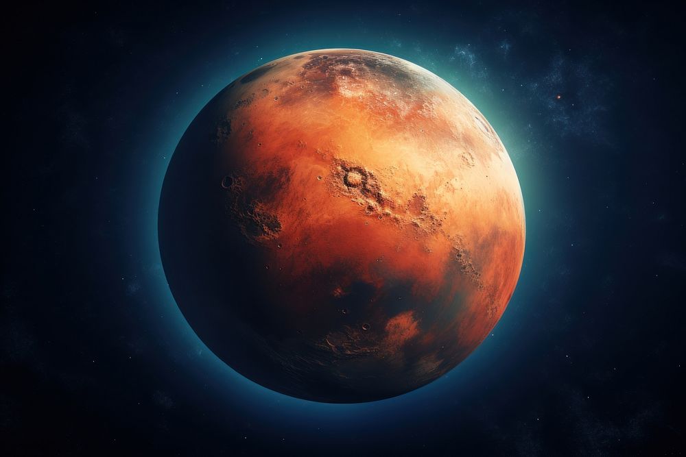 Mars astronomy universe outdoors. AI generated Image by rawpixel.