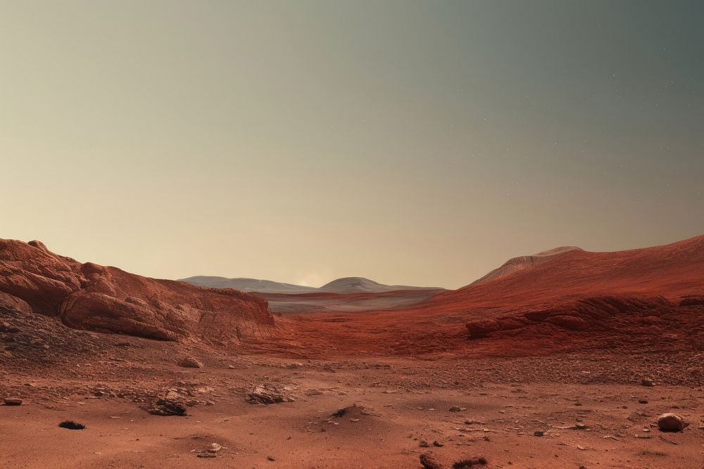 Mars outdoors desert nature. AI generated Image by rawpixel.