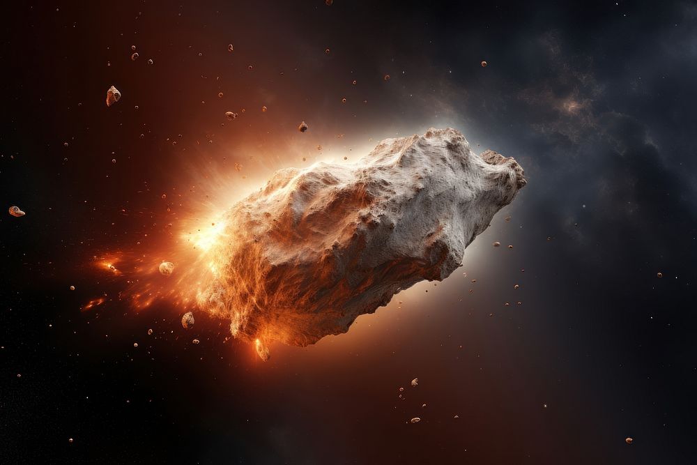 Comet space astronomy outdoors. AI generated Image by rawpixel.