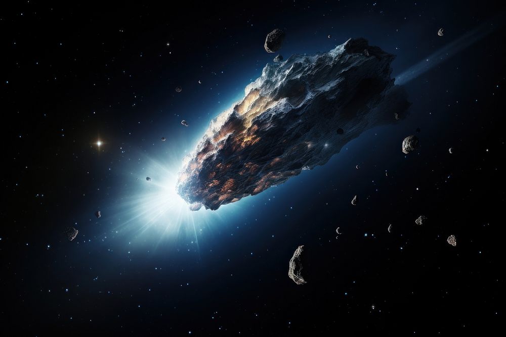 Comet space astronomy universe. AI generated Image by rawpixel.