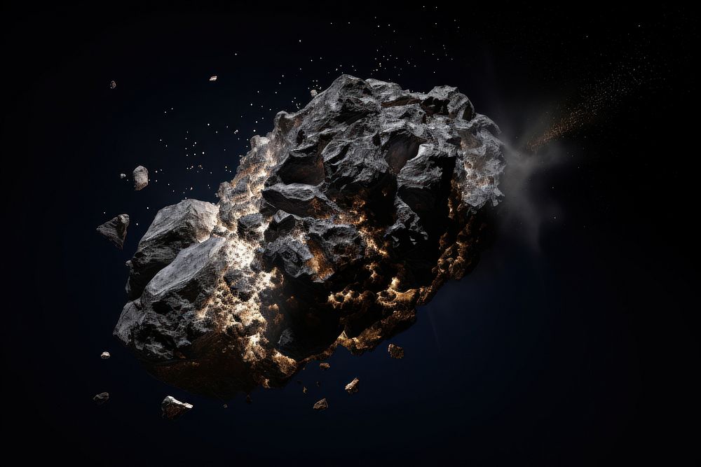 Meteorite outdoors space night. AI generated Image by rawpixel.