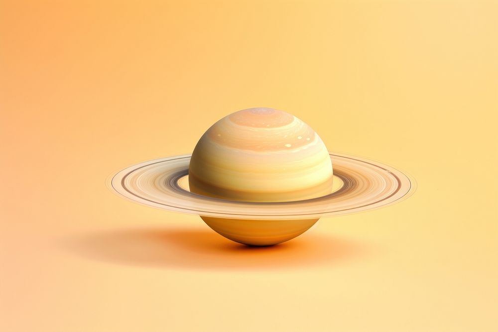 Saturn simplicity astronomy universe. AI generated Image by rawpixel.