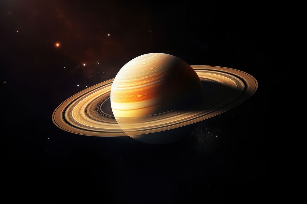 Saturn planet astronomy outdoors. AI generated Image by rawpixel.