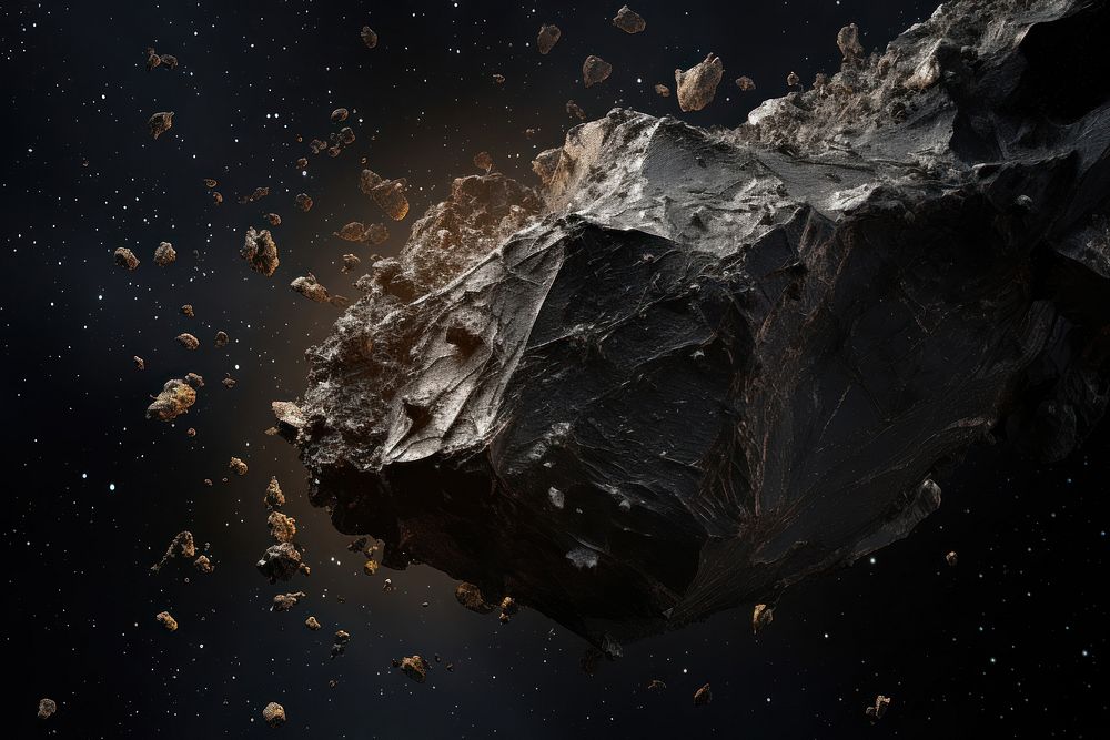 Meteorite space astronomy outdoors. AI generated Image by rawpixel.