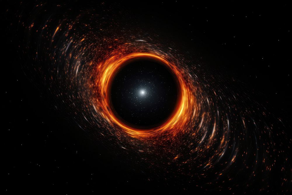 Kerr black holes space astronomy universe. AI generated Image by rawpixel.