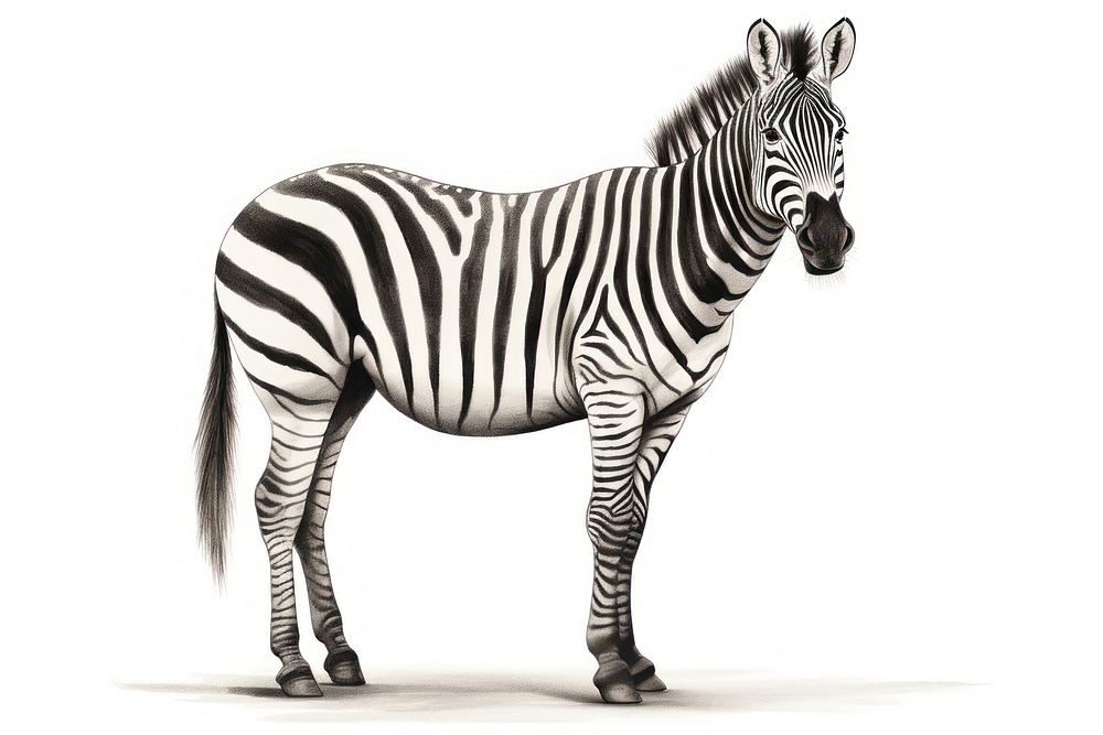 Zebra wildlife cartoon animal. AI generated Image by rawpixel.