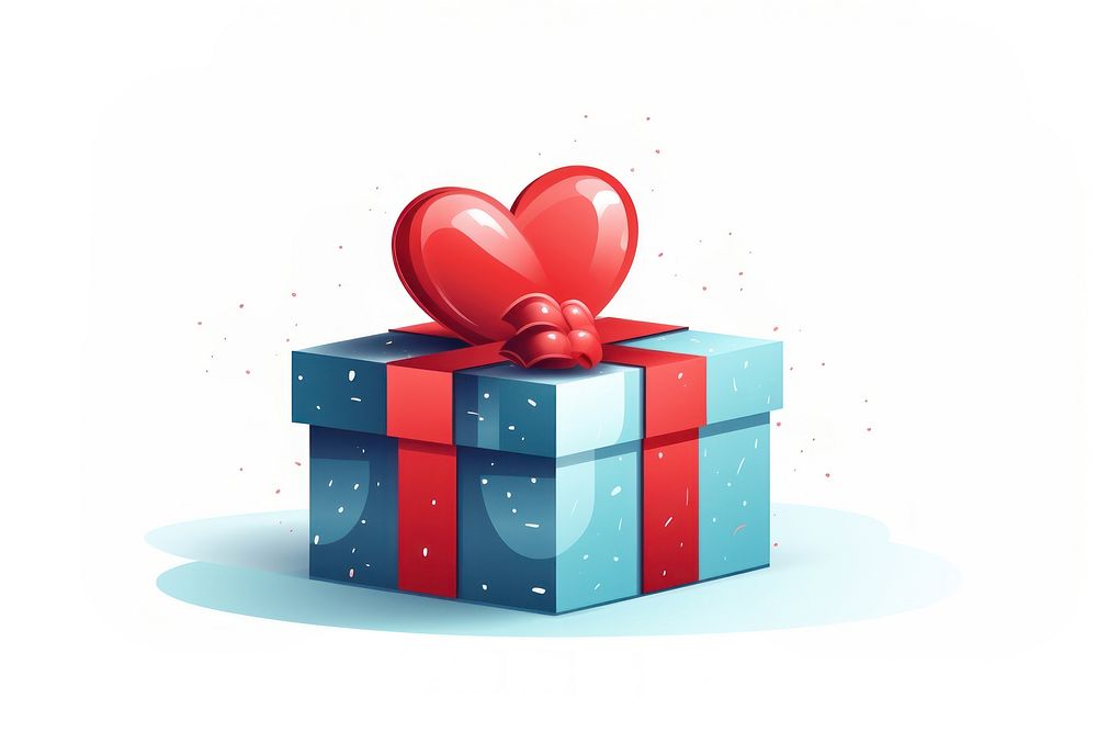 Heart gift box celebration. AI generated Image by rawpixel.