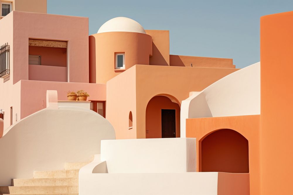 Historic mediterranean city architecture building house. AI generated Image by rawpixel.