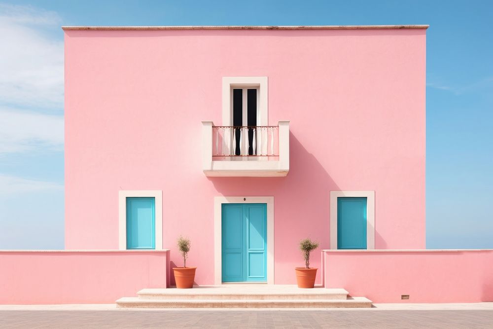 Historic mediterranean city architecture building house.