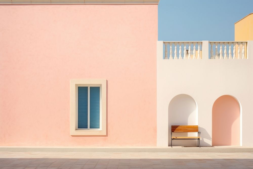 Historic mediterranean city architecture furniture building. 