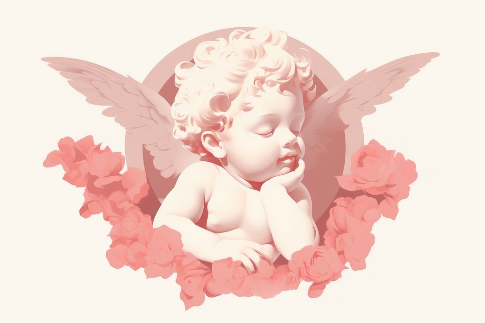 A cherub angel representation photography. AI generated Image by rawpixel.