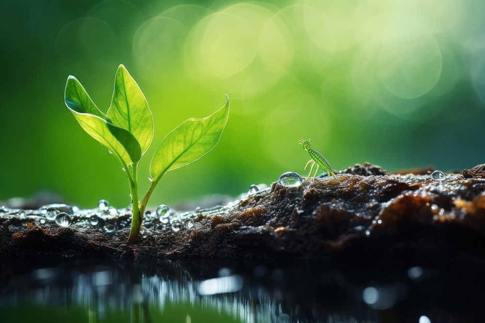 Outdoors plant green leaf. 