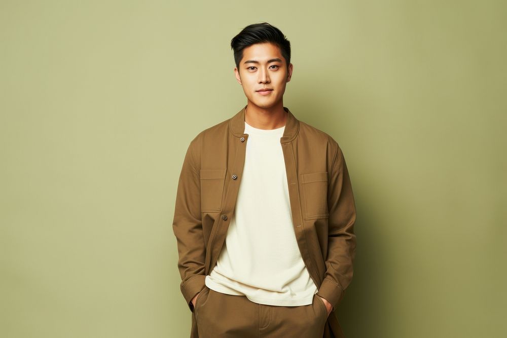 Asian man wearing minimal style outfit portrait adult photo. AI generated Image by rawpixel.