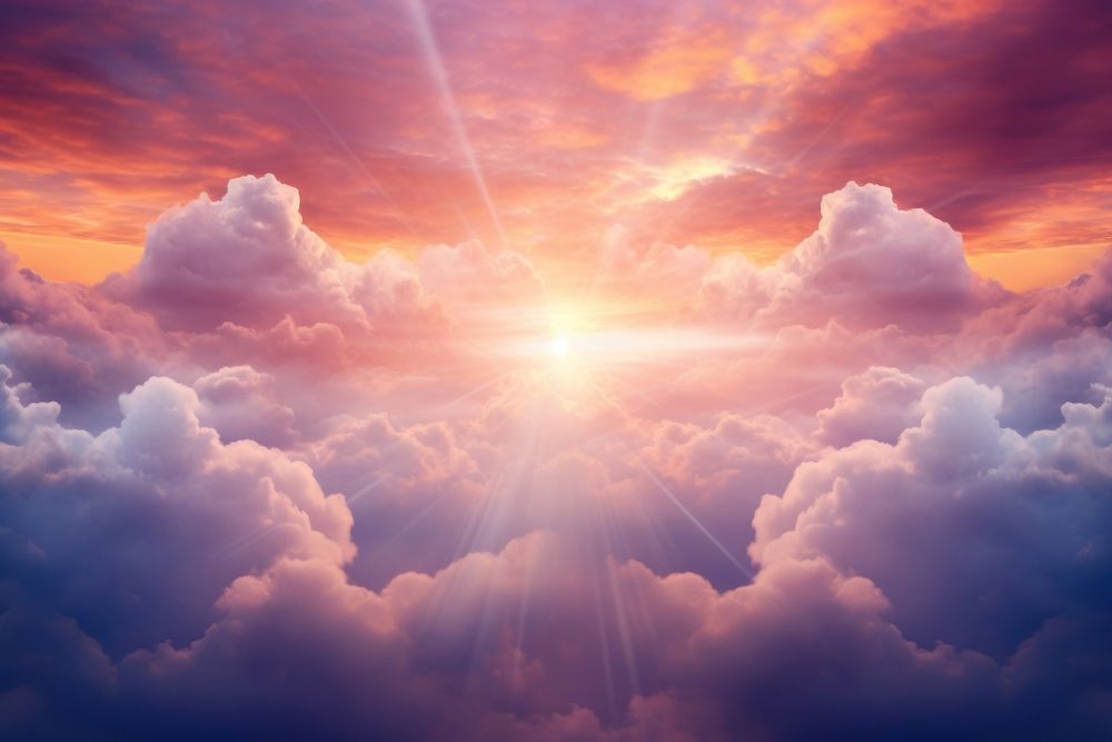 Sunlight cloud outdoors nature. AI generated Image by rawpixel.