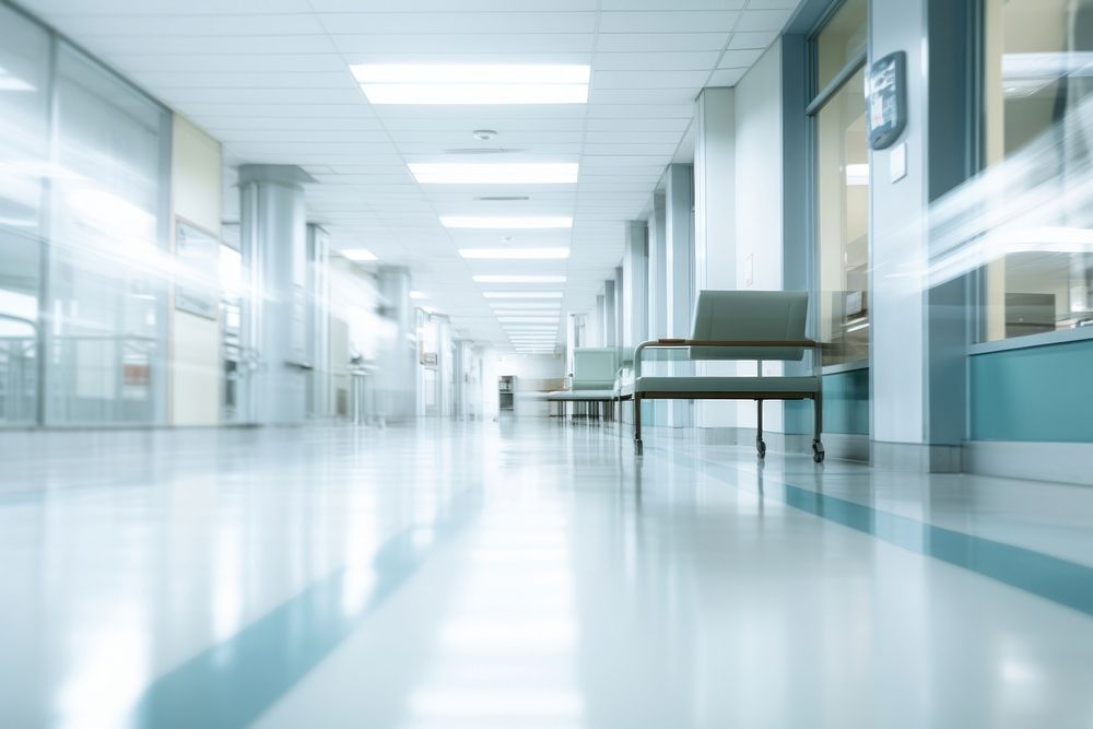 Hospital architecture flooring building.